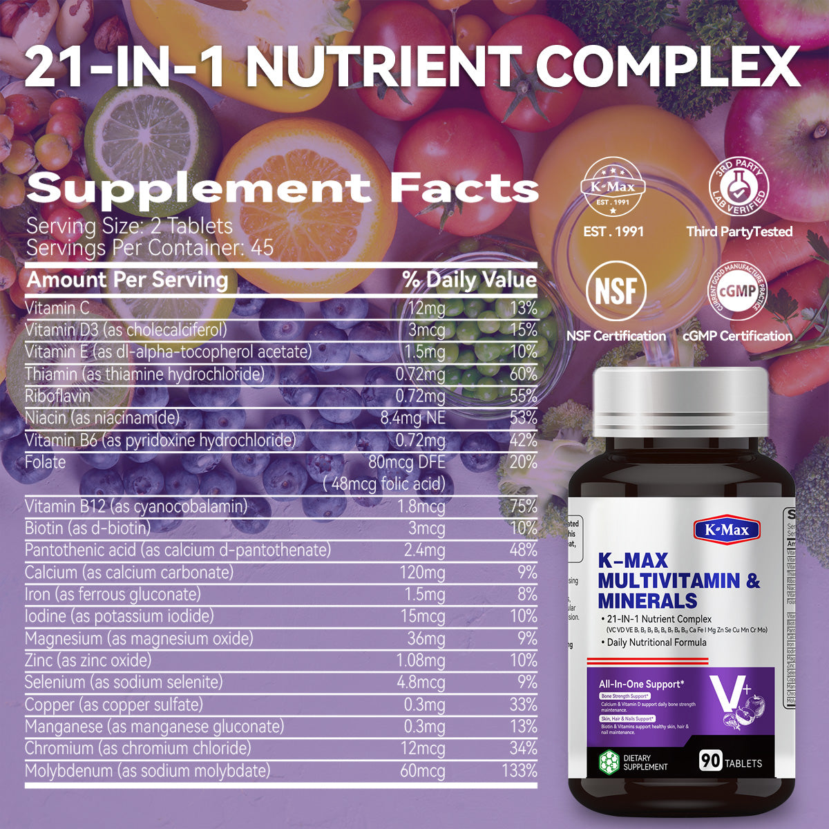 MULTIVITAIMIN & MINERALS